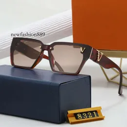 mit Box, modische Damen-Designer-Sonnenbrille für Herren und Damen, modisches Cat-Eye-Modell, spezieller UV-Schutz 400, Buchstabe Big Leg Double Beam Frame Outdoor
