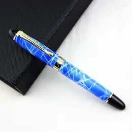 Sky Blue/Black/Gold/Red/Pink/Purple 22 Färg Marmored Rollerball Pen Luxury School Office Supplies for Writing