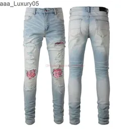 AM Дизайнерская одежда es Джинсы Джинсовые брюки 6589 Модные модные мужские es Светлые красивые старые заплатанные рваные джинсы Мужские эластичные Sl amirlies amis amiiri HNOU