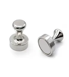 Hakenschienen Mini leistungsstarker Neodym-Magnet kreisförmiger Push-Pin Pushpins Wandhaken für Home Kitchen Lvingroom Kühlschrank Whiteboa5935841