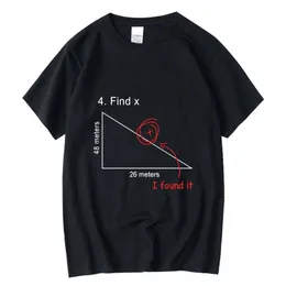 Men's T Shirts XIN YI Kaus Kualitas Tinggi Pria 100 Katun Cetakan Persamaan Matematika Atasan Oblong Keren 230418