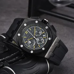 APS Wrist Watches for Men 2024 Novos relógios masculinos All Dial Work Quartz Assista a marca de luxo de alta qualidade Cronógrafo relógio Banda Men Fashion A-02