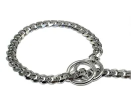 Hundhalsar m diameter hund choke kedja choker krage stark silver guld krom stål metallträning 45c wmtry5762177