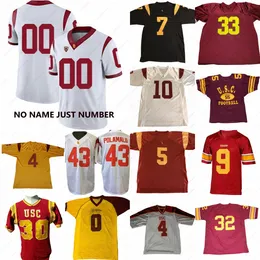 Custom USC Trojans Football Jersey 13 Caleb Williams Calen Bullock Darwin Barlow A'marion Peterson Zachariah Branch أي اسم أي رقم للنساء الشباب