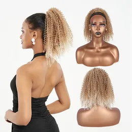 Afro kinky curly curly draphstring ponytail kinky curl roup on or tail pony tail extensions inctions haintetic hair thetlics
