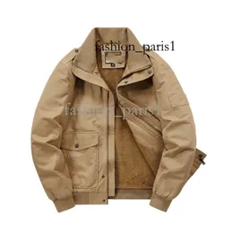 Cp Jacket New Plush Upper Garment Men's Autumn and Winter Cotton Denim Loose Fitting Pilot Work Jacket 891 227