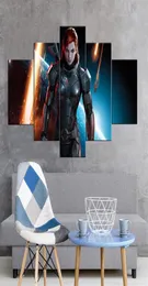 Mass effect 3 shepard female Frameless Paintings 5pcs No Frame Printd Picture238b3758574