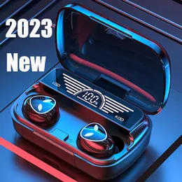 2023 新しいワイヤレスイヤホン LED ディスプレイ Bluetooth イヤホン TWS ヘッドフォン Blutooth 5.3 ヘッドセットハンズフリーイヤフォン IOS