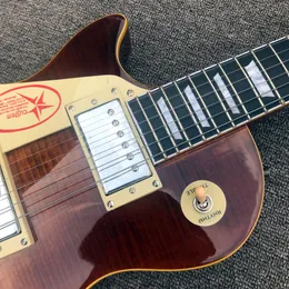 2024 Custom Shop, hergestellt in China, hochwertige Standard-E-Gitarre für linke Hand, Ebenholzgriffbrett, Chrom-Hardware,