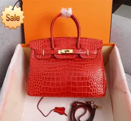 Designers Bags Birkin Totes 5A Luxury Brand Purse Women Hand Tote Real Leather Lady Crocodile Purses Handtasche With Shoulder Straps and PacE