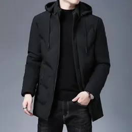 Men's Jackets Wellsome Clothing Top Quality Brand Hooded Casual Fashion Long Thicken Outwear Parkas Winter Windbreaker Coats 231118