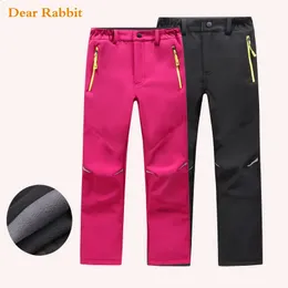 Trousers Autumn spring Children Warm girls leggings Trousers Kids Boy 10 12 years Winter windproof waterproof Sport Pants sweatpants 231120