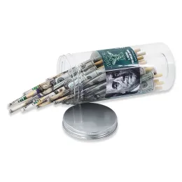 Acessórios para charuto e cigarro, tubo de chifre de dólar americano 110mm, tubos de fumaça de papel enlatados da mais alta qualidade zz