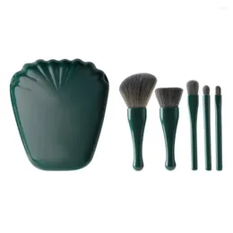 Makeup Brushes Eyebrow Brush Practical Compact Wear-resistant Shell Mirror Organizer Outdoor Accessories