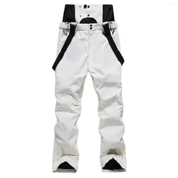 Pantaloni da uomo Pantaloni da sci impermeabili Pantaloni frangivento Pantaloni invernali caldi Pantaloni con cinturino ispessito Trekking Alpinismo Pantalones