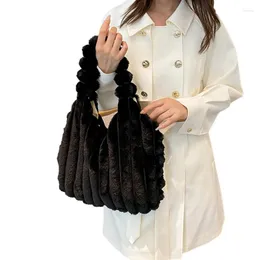 Einkaufstaschen, modische und funktionelle Winter-Handtasche, stilvolle Tragetasche für Damen, warmer Look, geeignet für jeden Anlass