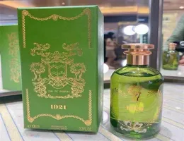 Marca perfume 1921 garrafas verdes jade eau de parfum spray natural de alta qualidade 100ml fragrância fresca de longa duração7409290