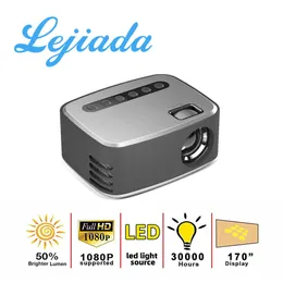 Проекторы Lejiada T20 Новая мини -портативная сумка для хранения 1080p USB HD 320x240 пикселей