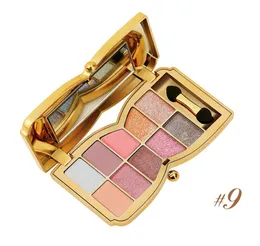 Diamond Bright Eye Shadow 10 Colors تلميح اللمعان اللمعان الماكياج مع مستحضرات التجميل Brush Beauty4322773