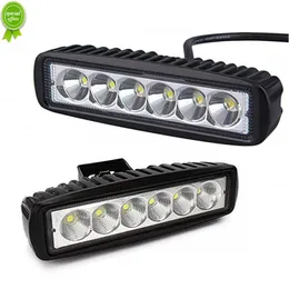 18W 6 LED Offroad Car Work Light Spotlight Dayming Light 12V 6*3W Flood Beam för Jeep 4x4 ATV 4WD SUV -bilstyling