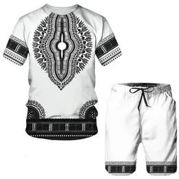 Mens Tracksuits Fashion Funny Harajuku Summerkläder för män Leisure Oneck Kortärmad tees set utomhussport topp shorts 2 bit outfit set 230419