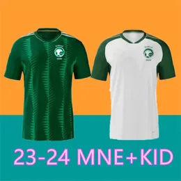 23 24 24 Saudyjskie koszulki piłkarskie Drużyna narodowa 23 24 DOMOWA NAJEI SALEM SALEM AL DAWSARI ABUDULLAH ALHAMDDAN FIRAS ALBIRAKAN Arabia Buraikan Football Shirt Men Kids Mundurs