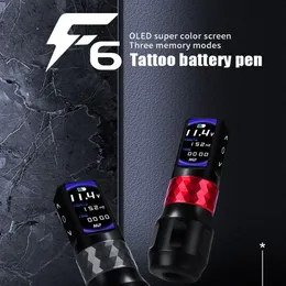 Tatuaż maszyna do ładowania bezprzewodowego tatuażu Pen Pen 2000MAH Bateria OLED Digital Display Tattoo Gun Tattoo Tattoo Pen Machine 231120