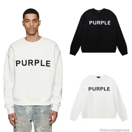Sweatshirts Mens Womens Designer Hoodies Fashion Streetwear Trend Brand Purple Br Classic Letter Printing High Quality Terry Loose Versatile Round Neck Sweater Me