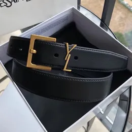 Designer Belt for Women Genuine Leather 3cm Width Womens s Buckle Waistband Pin