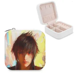 Jewelry Pouches Noctis Lucis Caelum Storage Box Portable Leather Necklace Earrings Rings Jewellery Final Fantasy