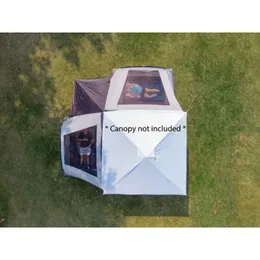 Spacious 8-Person Camping Tent with Screened Porch Connectable