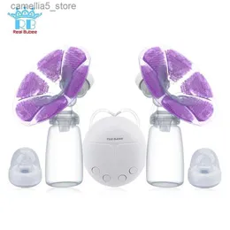 Milchpumpen Baby-Flasche Real Bubee Einzel-Doppel-elektrische Milchpumpe Baby-Stillen Säuglingsnippel USB-Milchpumpen für Mutter Q231120