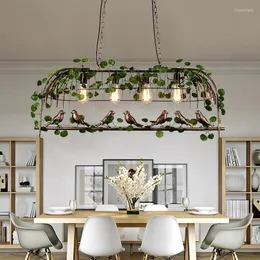 Lampy wiszące lampa gantung tanaman antik Kreatif Industri Sangkar Burung Untuk Dekorasi Rumah Kedai Kopi Bar Restoran Kafe