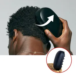 novità Spazzole per capelli uomo nero Spazzola per arricciare in gomma Strumento per parrucchiere pettine arricciacapelli portatile lavabile e durevole