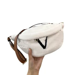 Модная женская зимняя поясная сумка с плюшевой талией, дизайнерские нагрудные сумки louiseits, сумка через плечо из овечьей шерсти, мягкая меховая поясная сумка, классическая сумка через плечо viutonits 382016