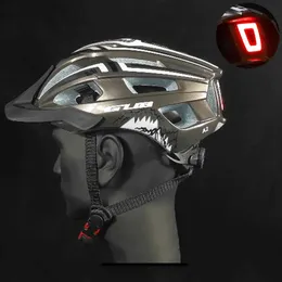サイクリングヘルメットGub A2 Mountain Road Helmet Helmet Ultralight Tulterly-Molded Bicycle Helmet with Taillight USB充電ライディングヘルメットMTB Casco P230419