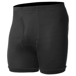 Unterhose 100% Merinowolle Herren leichte Unterwäsche männlich schwarz Boxer Unterhose FLY Cool im Frühling warm in Wintershorts versandkostenfrei 230420