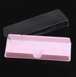 Boîte d'emballage pour cils vierges, emballage en plastique, couvercle transparent, plateau rose, vente en gros, 100 ensembles, 4280608