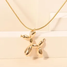 Pendant Necklaces 2023 Copper Gold Plated Puppy Fashion Matching Statement Jewelry