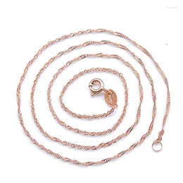 Hänghalsband kopparplätering rosguld silverpläterad våg blandad sats av kedjehalsbandsartiklar smycketillverkare