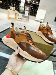 Designerskor för män 2023 SS Brun Sean Rutig Sneakers Bomull Läder Vintage Check Trainer Italien Logotyptryckt Mocka Sports Sneaker Signatur Rutig Sko