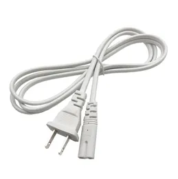 1,5 m 2 -stift Prong EU -kabel strömförsörjningsladdkonsolsladd 2Pin 2.5A C7 Figur Au US UK Cables för Samsung Xbox PS4 Laptop Notebook LG TV Printer