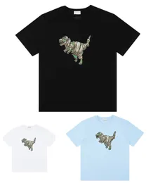 Дизайнерские мужские футболки 23SS Летний принт для животных с короткими рубашкой с коротки