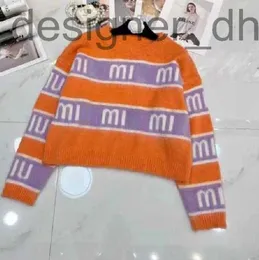 Kadın Sweaters Designer2023 MIU Tasarımcı Sweater Kadın Yün Sweaters Kadın Örgü Haldigan Ceket Moda Sıradan Kaşmir Kat 3xak