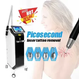 Ingen smärta picosekund pico andra laser tatuering borttagning nd yag laser pigmentering spot ta bort skönhetsmaskin salong användning