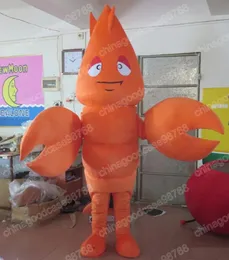 Christmas shrimp Mascot Costume Top Quality Halloween Fancy Party Dress Cartoon Character Outfit Suit Carnival Unisex Outfit Advertising Props