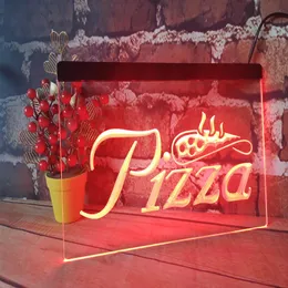 Pizza Slice Beer Bar Pub Club 3D Signs Led Neon Light Sign Home Decor Crafts271C