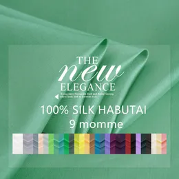 Ткань 100% чистые натуральные шелковые ткани для шитья сплошного на метр 9 мм габутай на подкладках из кусочка