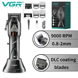 Hårtrimmer VGR Hair Clipper Professional Hair Trimmer Cordless Haircut Machine Justerbar Hårklippmaskin Barber Clipper för män V-653 230419