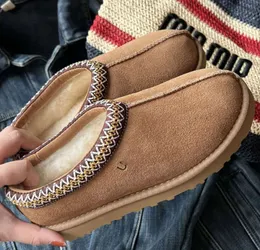 Mulheres Austrália Tazz Tasman Chinelos Designer Botas Luxo Fur Slides Clássico Ultra Mini Bota Mulheres Slide Camurça Lã Inverno Quente Tornozelo Sapatos UGGsity Chinelos 54ESS